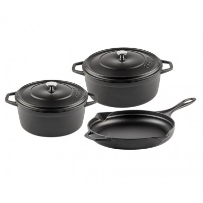Čuguna komplekts no 3 daļām Hosse, Black Onyx - Čuguna komplekts