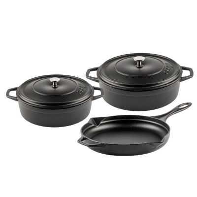 Čuguna komplekts no 3 daļām Hosse, Black Onyx - Čuguna komplekts
