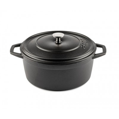 Čuguna dziļa katls Hosse, Black Onyx, Ф24 - Čuguna katls