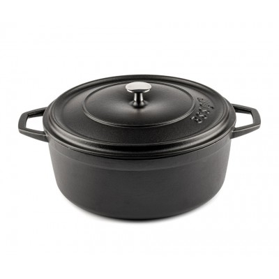 Čuguna dziļa katls Hosse, Black Onyx, Ф28 - Čuguna katls
