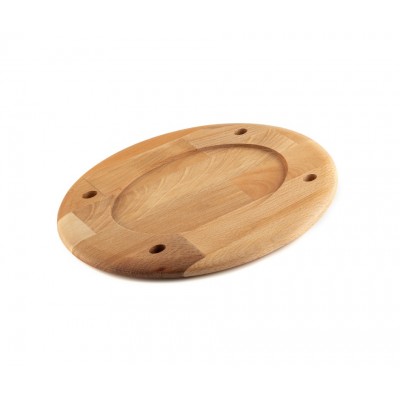 Koka trivets ovālam šķīvīm  Hosse HSOISK2533, 25x33cm - Koka trivets