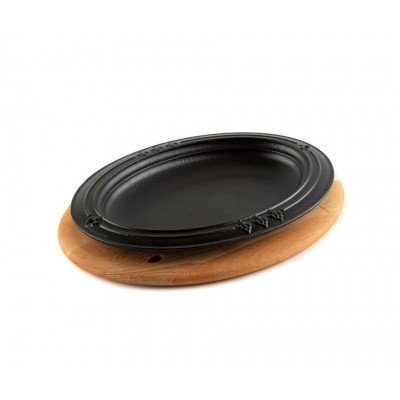 Koka trivets ovālam šķīvīm  Hosse HSOISK2533, 25x33cm - Koka trivets
