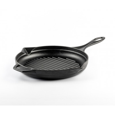Emaljēta čuguna grila panna Hosse, Black Onyx, Ф24cm - Čuguna panna