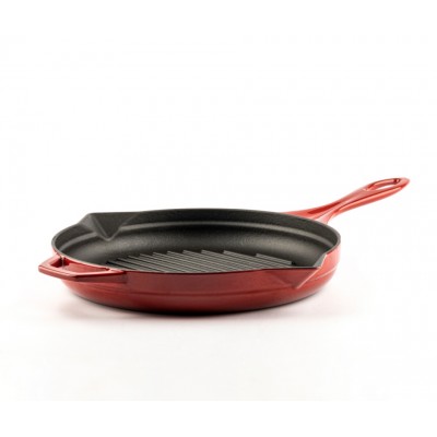 Emaljēta čuguna grila panna Hosse, Rubin, Ф24cm - Čuguna panna