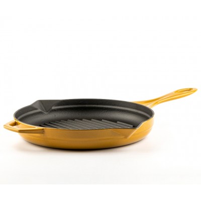Emaljēta čuguna grila panna Hosse, Dijon, Ф28cm - Čuguna panna