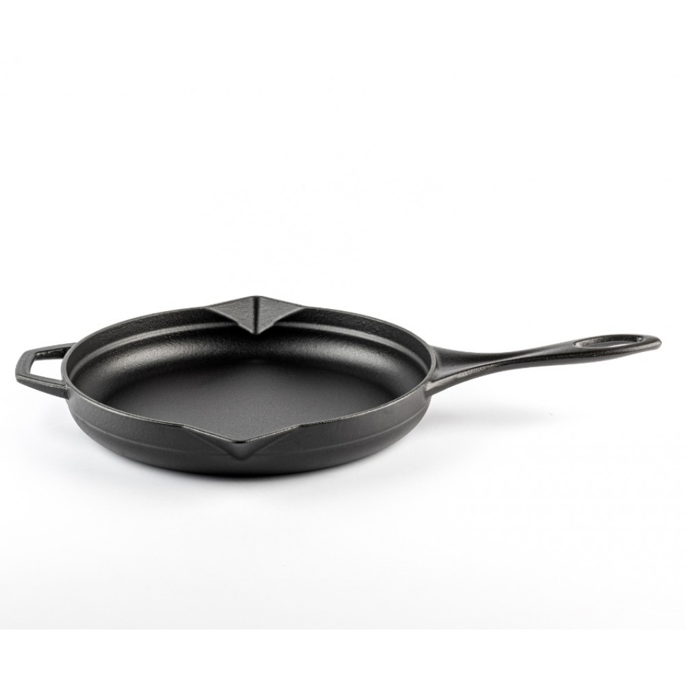 Emaljēta čuguna panna Hosse, Black Onyx, Ф24cm | Plakana čuguna panna | Čuguna panna |