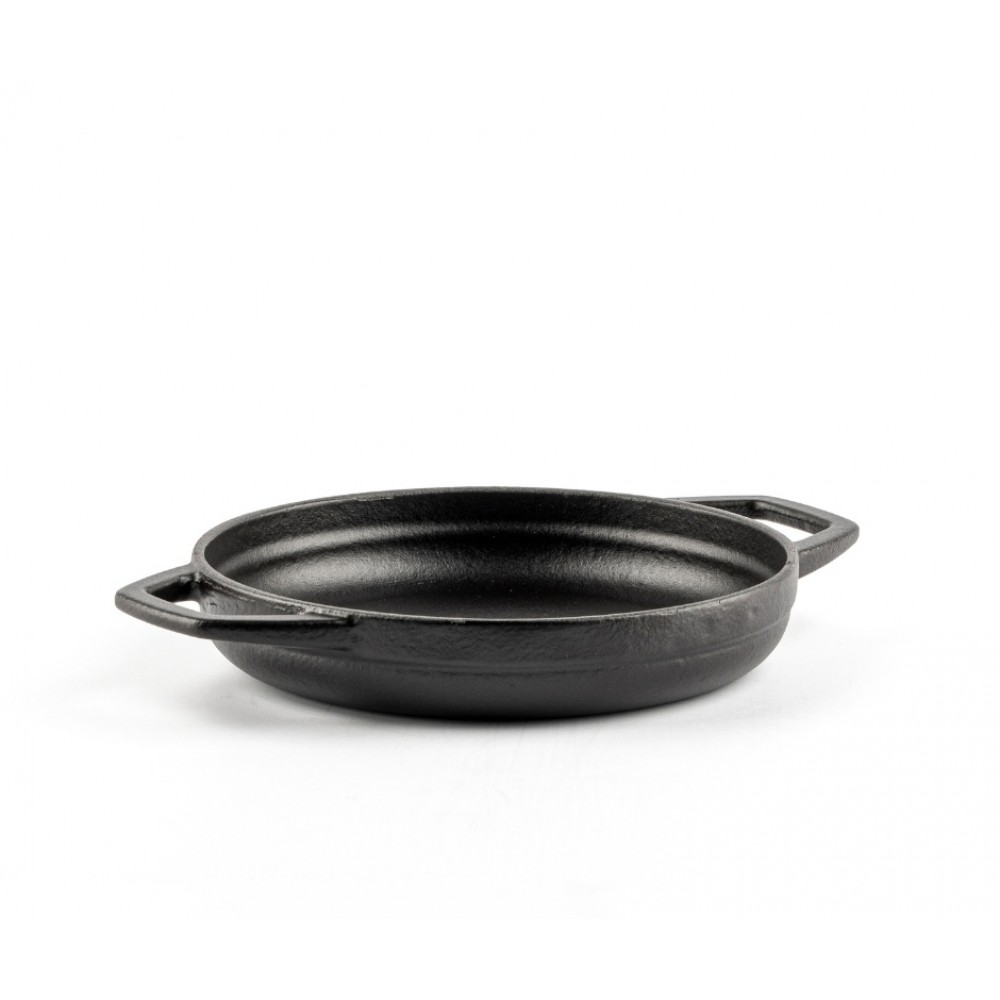 Emaljēta čuguna panna ar diviem rokturiem Hosse, Black Onyx, Ф16cm
