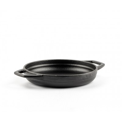 Emaljēta čuguna panna ar diviem rokturiem Hosse, Black Onyx, Ф16cm - Čuguna panna