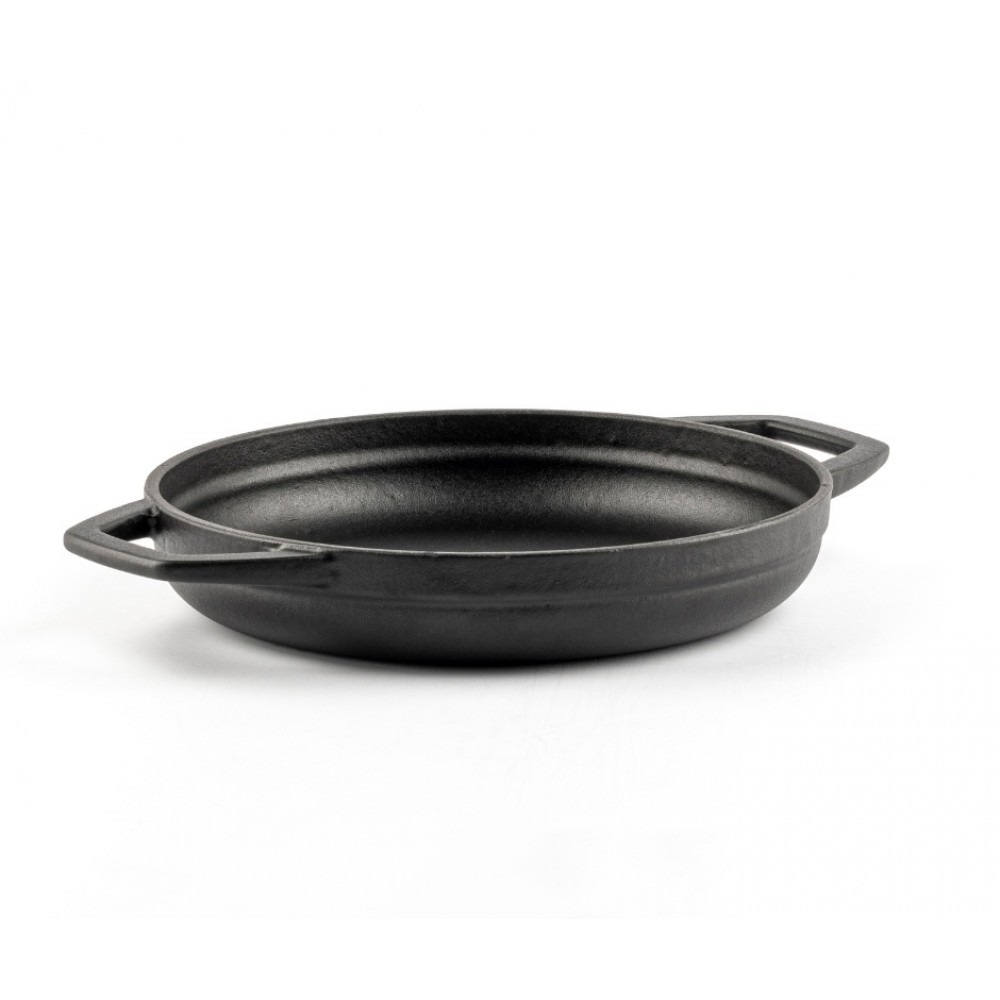 Emaljēta čuguna panna ar diviem rokturiem Hosse, Black Onyx, Ф19cm