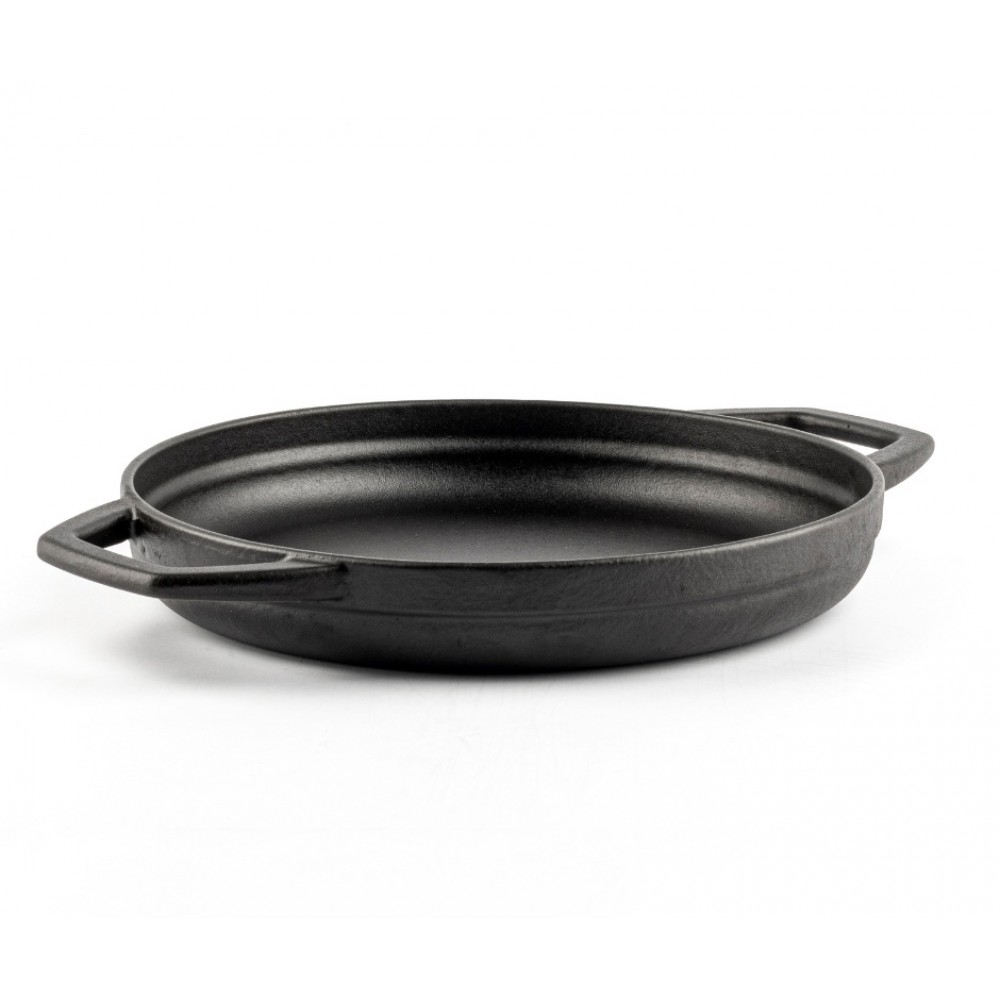 Emaljēta čuguna panna ar diviem rokturiem Hosse, Black Onyx, Ф22cm