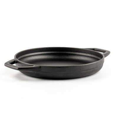 Emaljēta čuguna panna ar diviem rokturiem Hosse, Black Onyx, Ф22cm - Čuguna panna