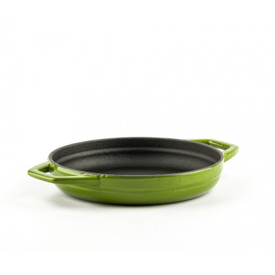 Emaljēta čuguna panna ar diviem rokturiem Hosse, Bamboo, Ф16cm - Čuguna panna