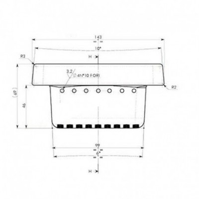 Čuguna degļu katls granulu krāsnīm Ecoteck, Ravelli un citām, 143x106mm - Granulu krāsns rezerves daļas