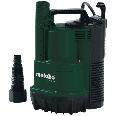 Iegremdējamais sūknis tīram ūdenim METABO TP 7500, jauda 300 W, plūsma 7500 l/h, pacelšanas augstums 6.5 m - Centrālā apkure