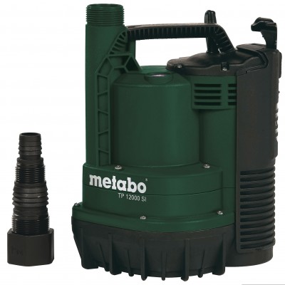 Iegremdējamais sūknis tīram ūdenim Metabo TP 12000 SI, jauda 600 W, plūsma 11 700 l/h, pacelšanas augstums 9 m - Centrālā apkure