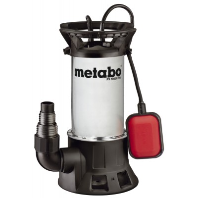 Drenāžas sūknis ar pludiņu tīram un netīram ūdenim METABO PS 18000 SN, jauda 1100 W, plūsma 19 000 l/h - Centrālā apkure