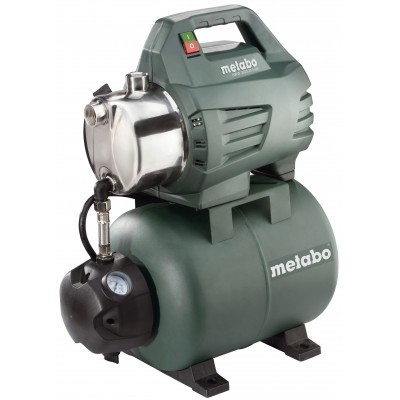 Vienfāzes hidrofora ūdens sūknis METABO HWW 3500/25 INOX, jauda 900 W, plūsma 3500 l/h, pacelšanas augstums 45 m, tvertnes tilpums 24 L - Centrālā apkure