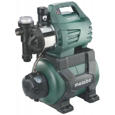 Vienfāzes hidrofora ūdens sūknis METABO HWWI 3500/25 INOX, jauda 1100 W, plūsma 3500 l/h, pacelšanas augstums 45 m, tvertnes tilpums 24 L - Centrālā apkure