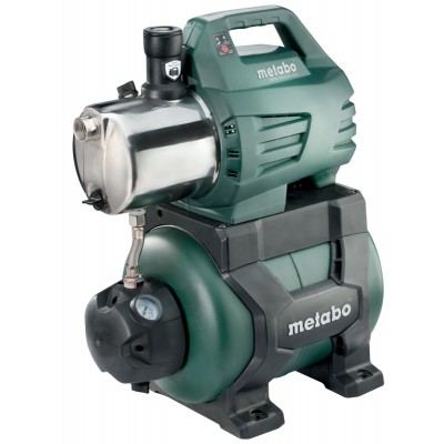 Vienfāzes hidrofora ūdens sūknis METABO HWW 6000/25 INOX, jauda 1300 W, plūsmas ātrums 6000 l/h, pacelšanas augstums 55 m, tvertnes tilpums 24 L - Centrālā apkure