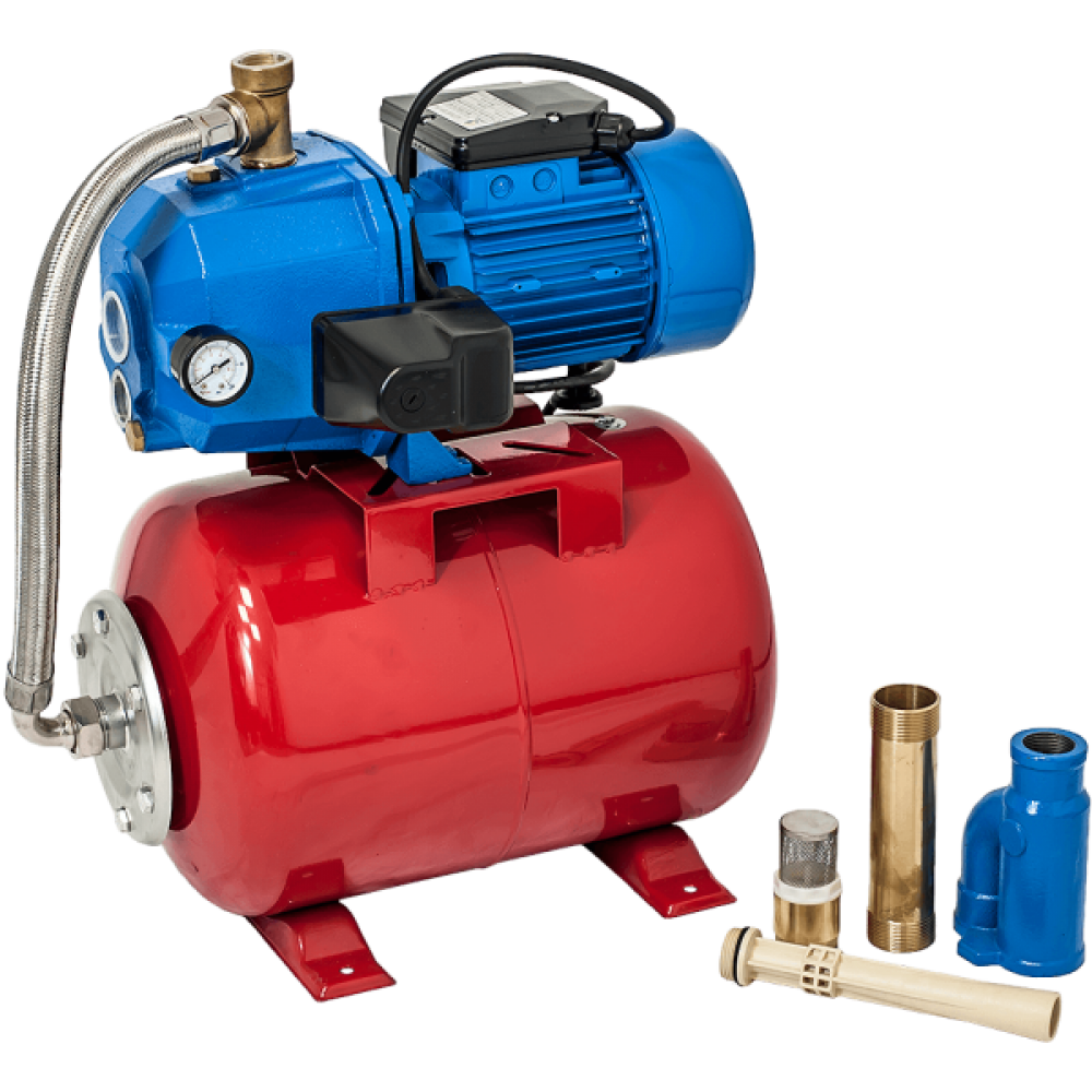 Ejektora hidrofors Gmax AUTOJET DP550, plūsma 1.5 m³/h, jauda 0.75 kW, pacelšanas augstums 60 m | Ūdens sūknis ar hidroforu | Ūdens sūkņi |