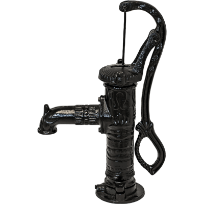 Rokas ūdens sūknis, manuālais Hydro-Fix, melns, garums 640 mm, čuguns, izmērs 1 1/4″ - Centrālā apkure
