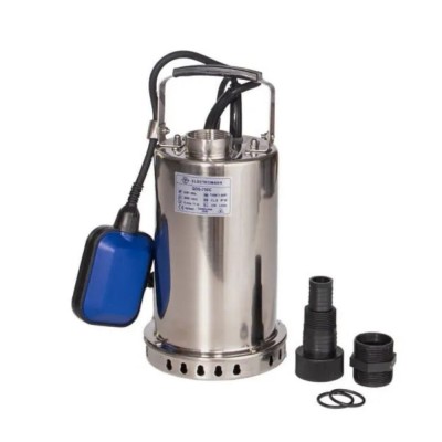 Drenāžas sūknis ar ārējo pludiņu un nerūsējošā tērauda korpusu Electromash QDS-750C, jauda 750 W, plūsma 200 l/min, pacelšanas augstums 11 m, izvads 1″ - Centrālā apkure