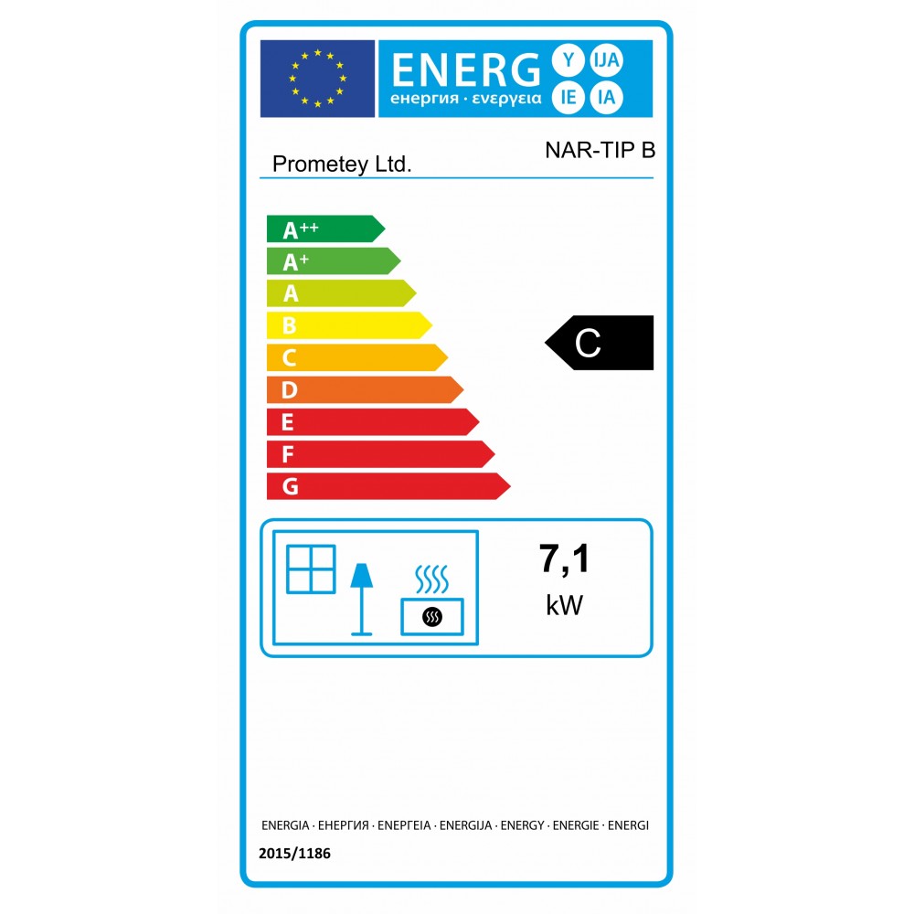 Malkas plīts Prometey NAR Type B, 7kW | Malkas krāsnis ar cepeškrāsni | Malkas krāsnis |