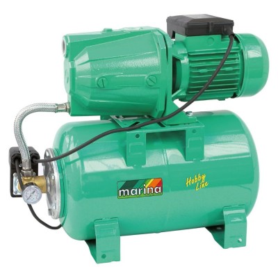 Ūdens sūknis ar hidroforu Speroni Marina CAM 100/25 25L – jauda 1100 W, pacelšanas augstums 45 m, plūsmas ātrums 70 L/min  - Centrālā apkure