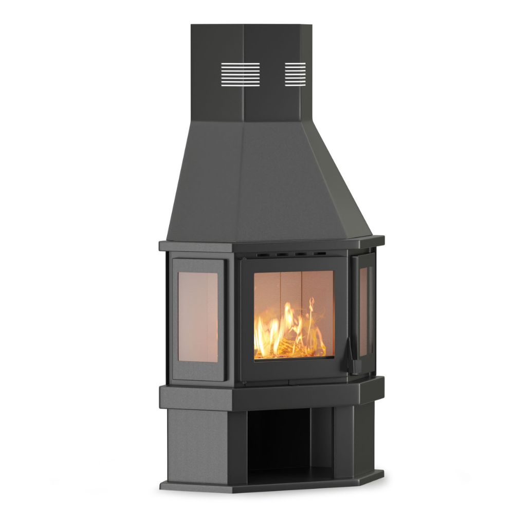 Wood burning stove Balkan Energy FS AERO PRISMA, 16.20kW |  |  |