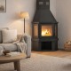 Wood burning stove Balkan Energy FS AERO PRISMA, 16.20kW |  |  |