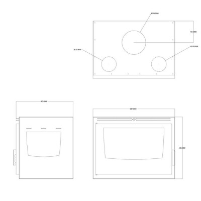 Kamīna kurtuve Balkan Energy ATS INSERT CORNER AIR 700, ar ventilatoru un gaisa vadiem, pa kreisi, 11.84kW - Preču salīdzināšana