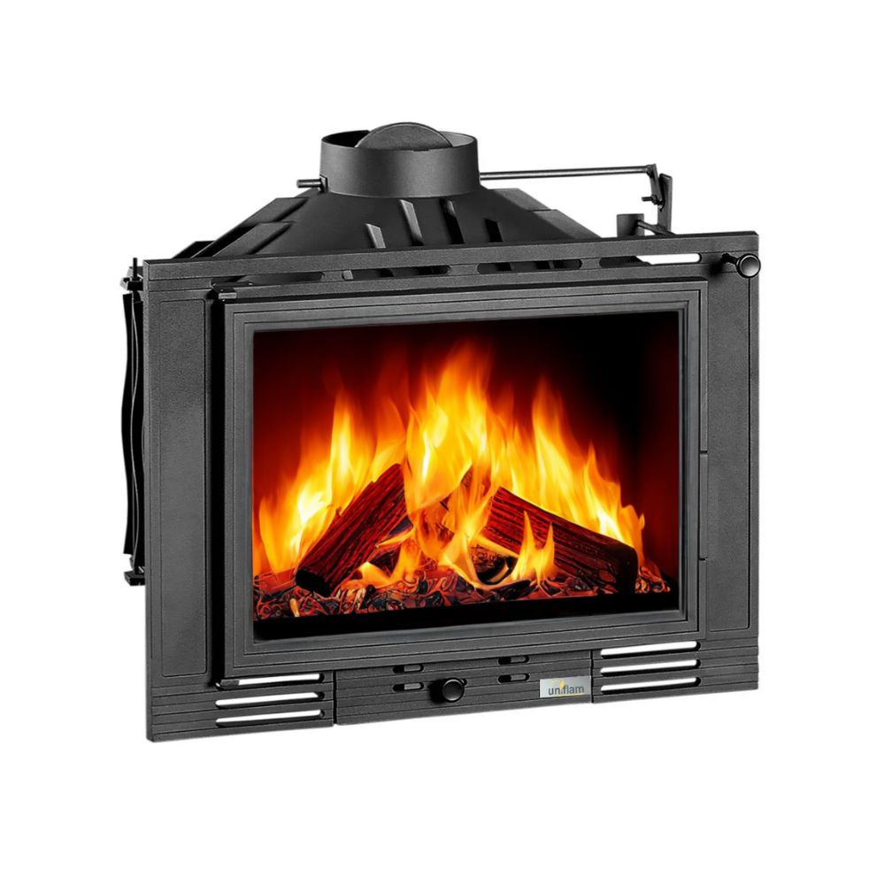 Kamīna kurtuve UNIFLAM 700 ECO ar aizbīdni un gaisa padevi, 8 kW | Čuguna kamīni | Kamīni |
