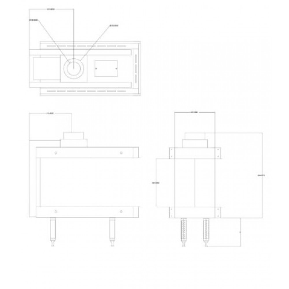 Gāzes kamīns Balkan Energy GAS 3SIDE 70, 5.8kW - 7.8kW | Dujiniai židiniai | Kamīni |