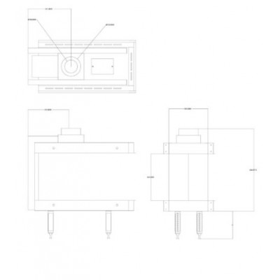 Gāzes kamīns Balkan Energy GAS 3SIDE 70, 5.8kW - 7.8kW - Gāzes kamīni