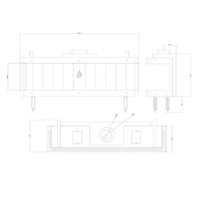 Gāzes kamīns Balkan Energy GAS PANORAMA 150, 13kW - Gāzes kamīni