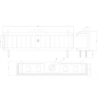 Gāzes kamīns Balkan Energy GAS PANORAMA 200, 17kW - Gāzes kamīni