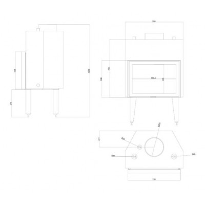 Central apkures kamīna kurtuve Balkan Energy ATS STABLE HYDRO 700, 24.56kW - Central apkures kamīnu kurtuves