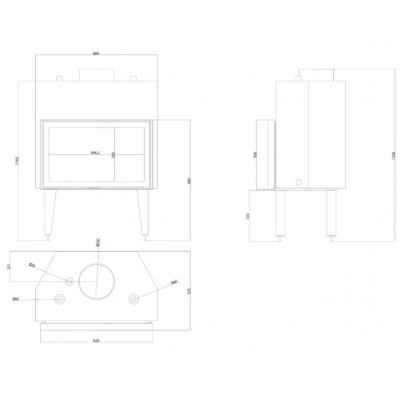 Central apkures kamīna kurtuve Balkan Energy ATS STABLE HYDRO 800, 30.79kW - Central apkures kamīnu kurtuves