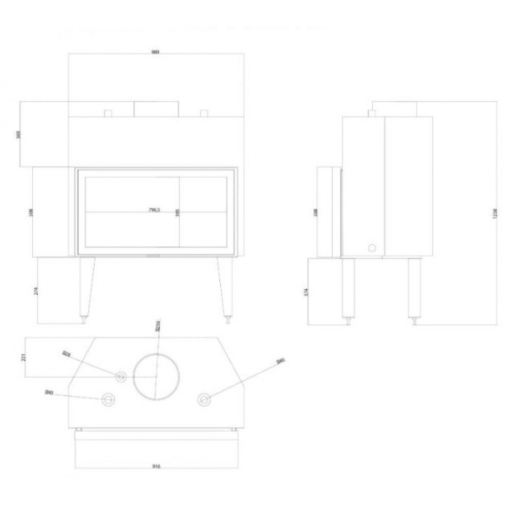 Central apkures kamīna kurtuve Balkan Energy ATS STABLE HYDRO 900, 32.2kW | Central apkures kamīnu kurtuves | Kamīni |