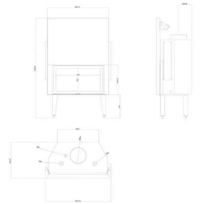 Central apkures kamīna kurtuve Balkan Energy ATS STRAIGHT HYDRO 900, 32.2kW - Central apkures kamīnu kurtuves