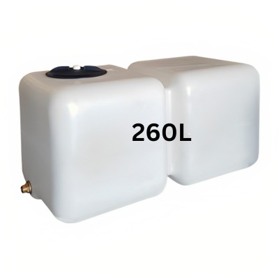 Dzeramā ūdens tvertne HydroMoby AQUA S12, horizontāla 260 L (balta) - Dzeramā ūdens tvertnes