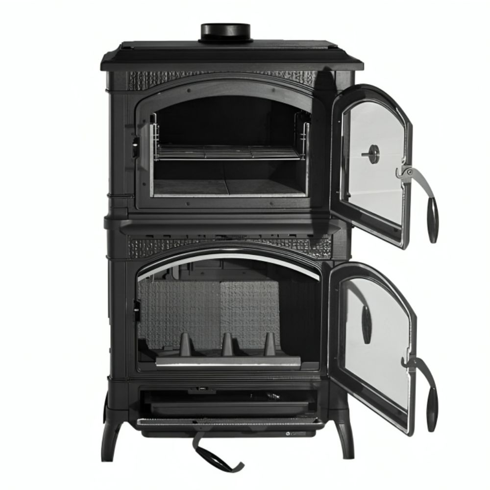 Itāļu čuguna malkas krāsns ar cepeškrāsni La Nordica Isotta Forno, 9.7kW | Malkas krāsnis ar gaisa apkuri | Malkas krāsnis |