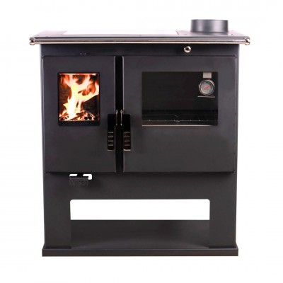 Malkas plīts Verso CS Inox Ceramic Labā ar nerūsējošā tērauda cepeškrāsni un stikla keramikas virsmu, 7.7kW - Verso