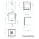 Malkas krāsns Verso Kara, 7.5kW | Malkas krāsnis ar gaisa apkuri | Malkas krāsnis |