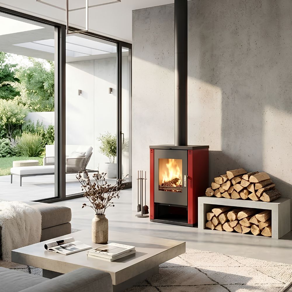 Malkas krāsns Verso Lheia Bordeaux, 7.5 kW | Malkas krāsnis gaiss | Malkas krāsnis |