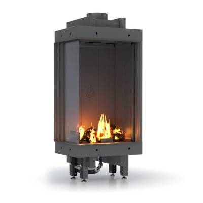 Gāzes kamīns Velmora Fire GAS STANDING CORNER, 3.9kW - 6.0kW - Kamīni