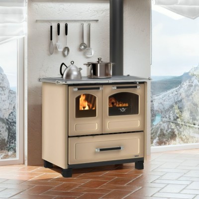 Itāļu malkas plīts La Nordica Family 4.5 brūns, 7.5kW - Malkas krāsnis