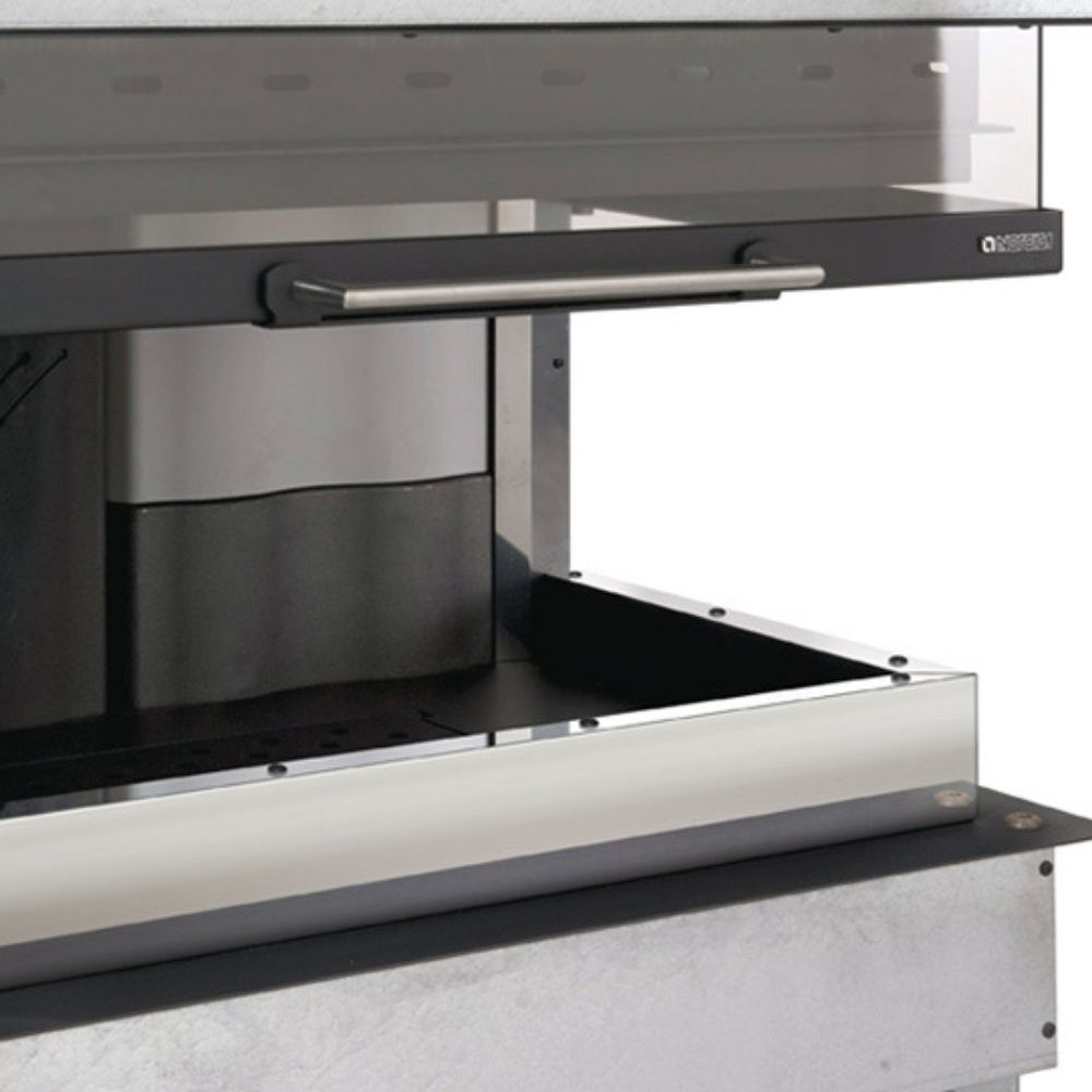 Itāļu čuguna kamīni La Nordica Monoblocco 800 Angolo pa kreisi, 10.0kW | Čuguna kamīni | Kamīni |