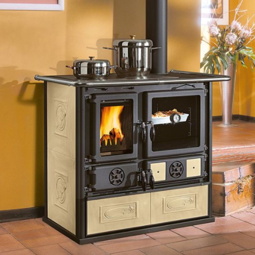 Itāļu malkas plīts La Nordica Rosa, ekru, 8.8kW | Malkas plītis |  |