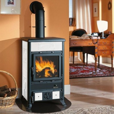Italian malkas krāsnis La Nordica Rossella R1, balts, 9kW - Malkas krāsnis